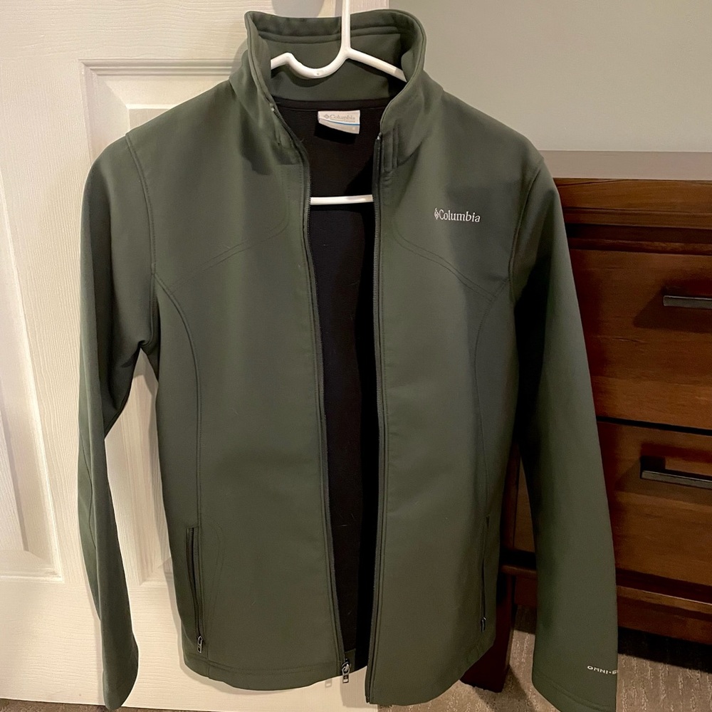 Columbia Omni-Shield Softshell Jacket Olive Size Small
